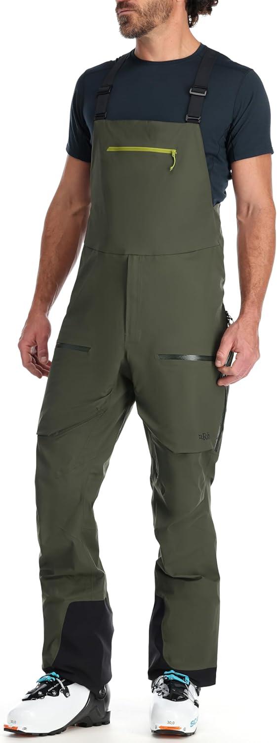 imageRab Mens Khroma Kinetic Bib Waterproof Breathable Pants for Skiing amp MountaineeringArmy