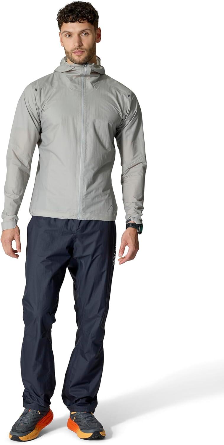 imageRab Mens Phantom Pants Ultralight Waterproof Breathable Rain Pants for Trail Running amp HikingEbonyEbony