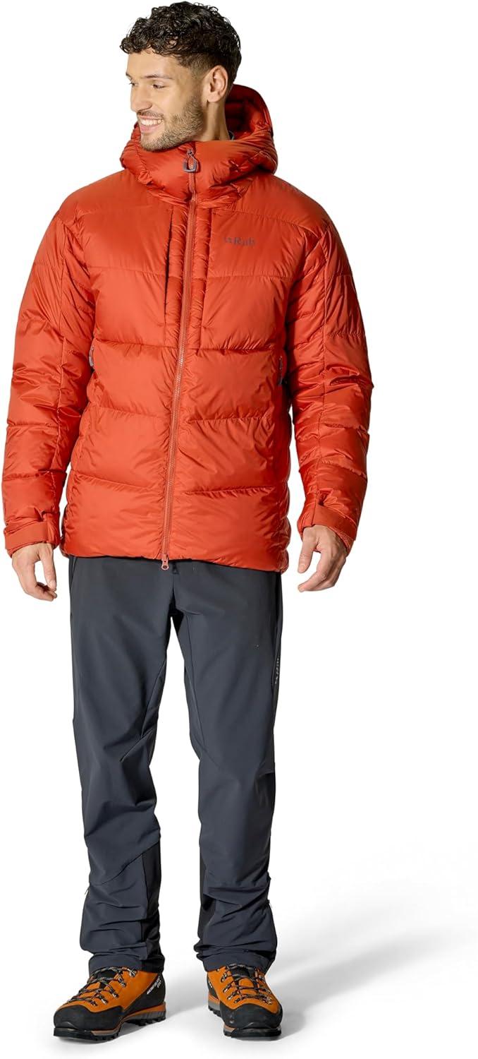 imageRab Mens Positron Pro Hoody Lightweight Warm Down Coat for Climbing amp MountaineeringTuscan Red