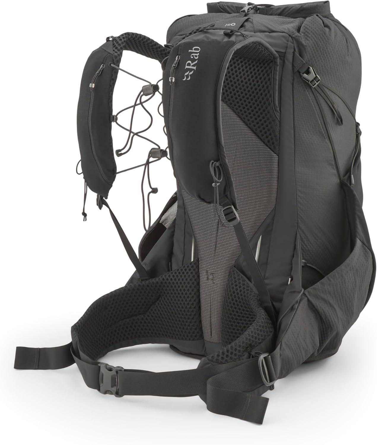 imageRab Muon Hiking Pack Lightweight Durable Backpack for Hiking Trekking amp Backpacking Black 40Liter Back Length MediumBlack