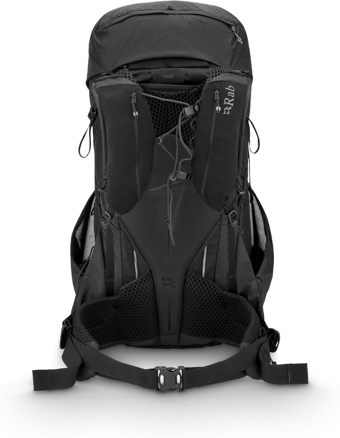 imageRab Muon Hiking Pack Lightweight Durable Backpack for Hiking Trekking amp Backpacking Black 40Liter Back Length MediumBlack