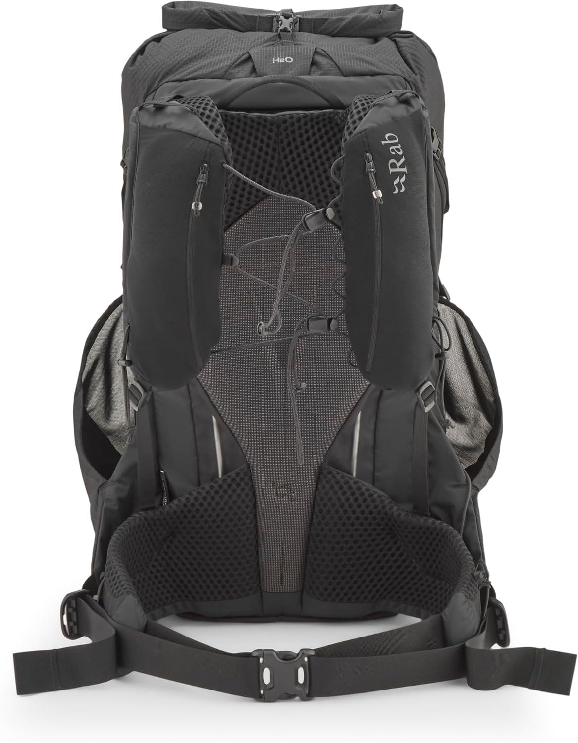 imageRab Muon Hiking Pack Lightweight Durable Backpack for Hiking Trekking amp Backpacking Black 40Liter Back Length MediumBlack