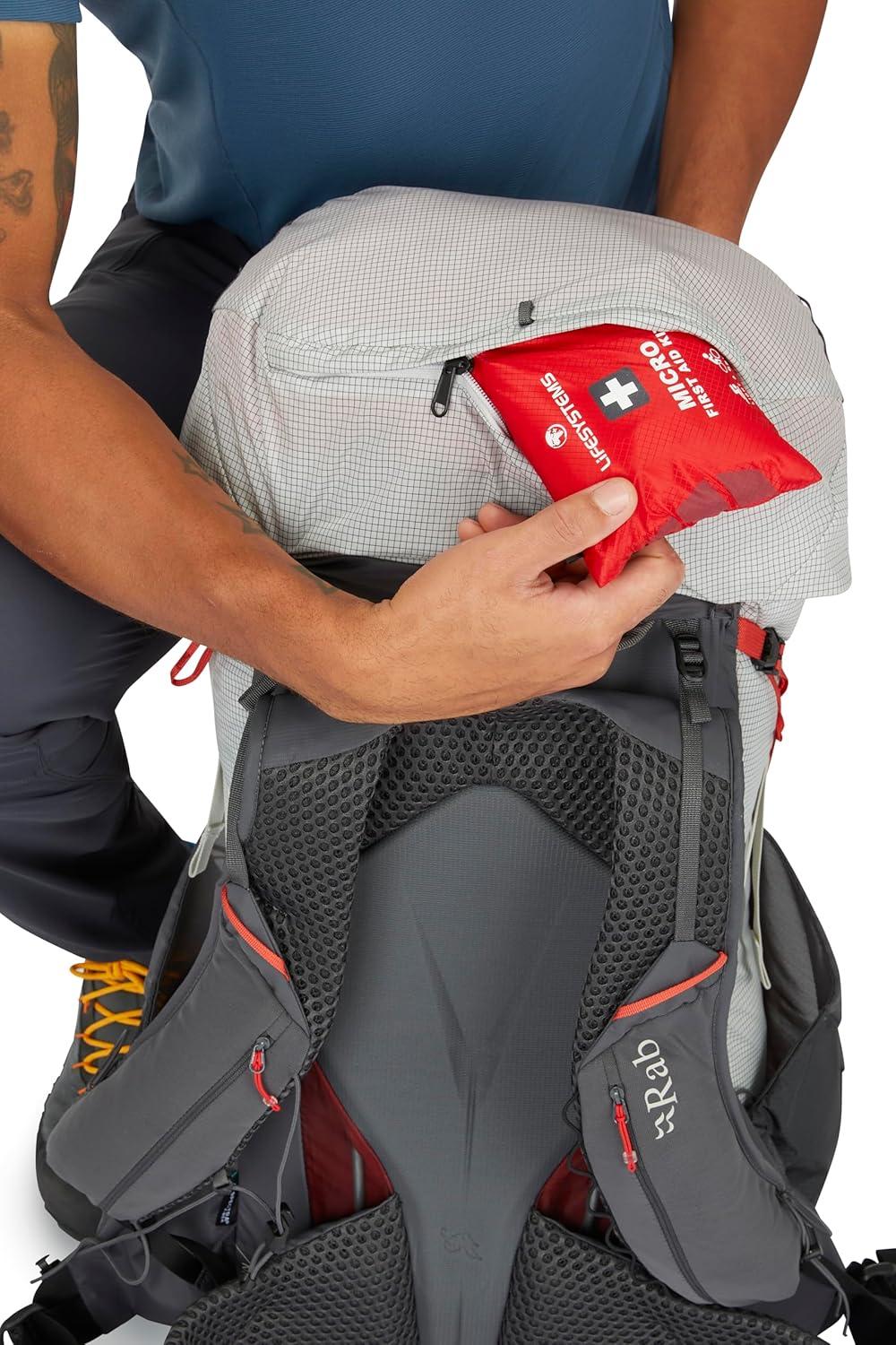 imageRab Muon Hiking Pack Lightweight Durable Backpack for Hiking Trekking amp Backpacking Black 40Liter Back Length MediumPewterGraphene