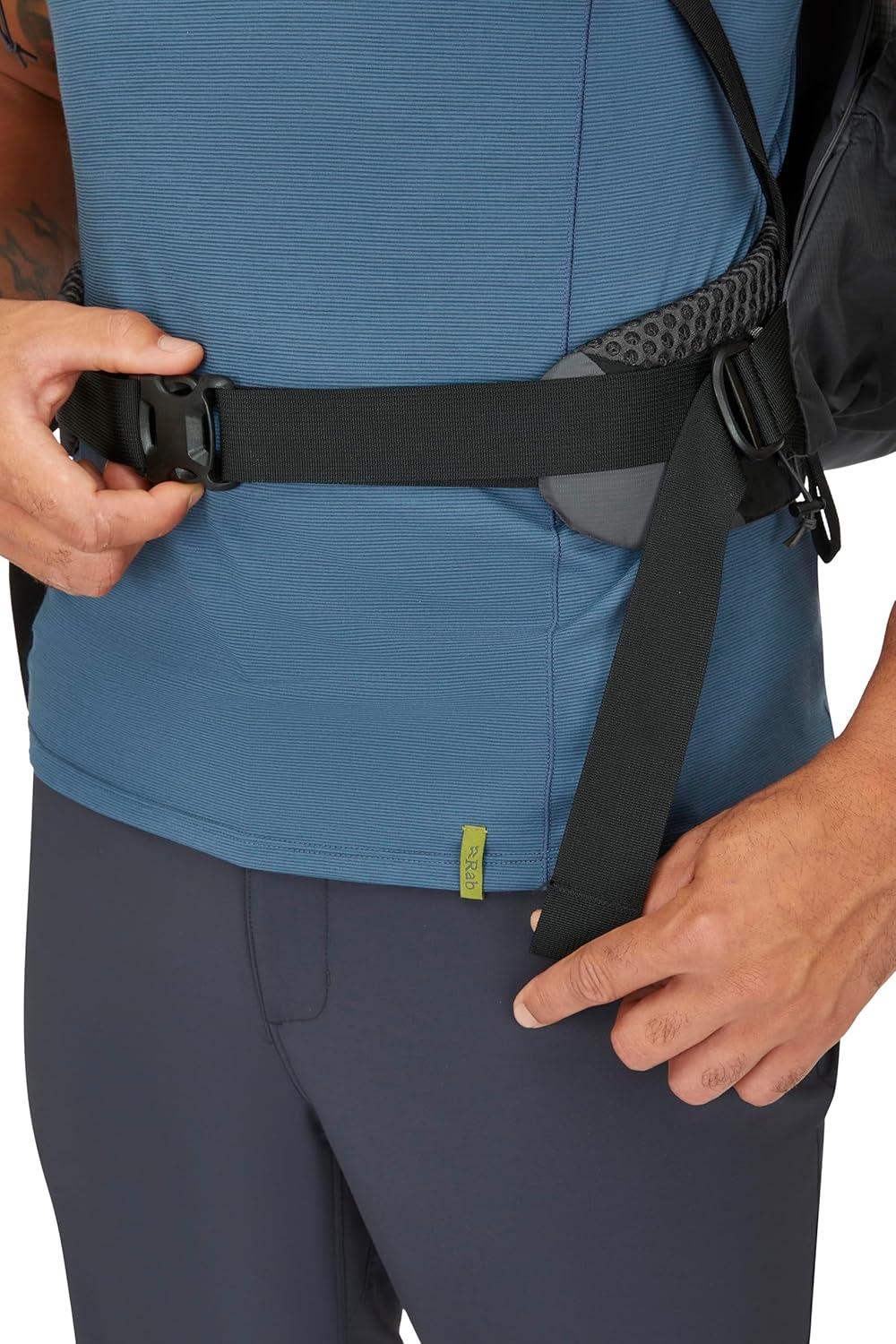 imageRab Muon Hiking Pack Lightweight Durable Backpack for Hiking Trekking amp Backpacking Black 40Liter Back Length MediumPewterGraphene