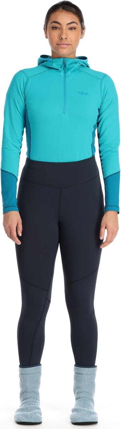 imageRab Womens Conduit Tights Warm Fleece Baselayer Pants for Climbing amp SkiingBeluga