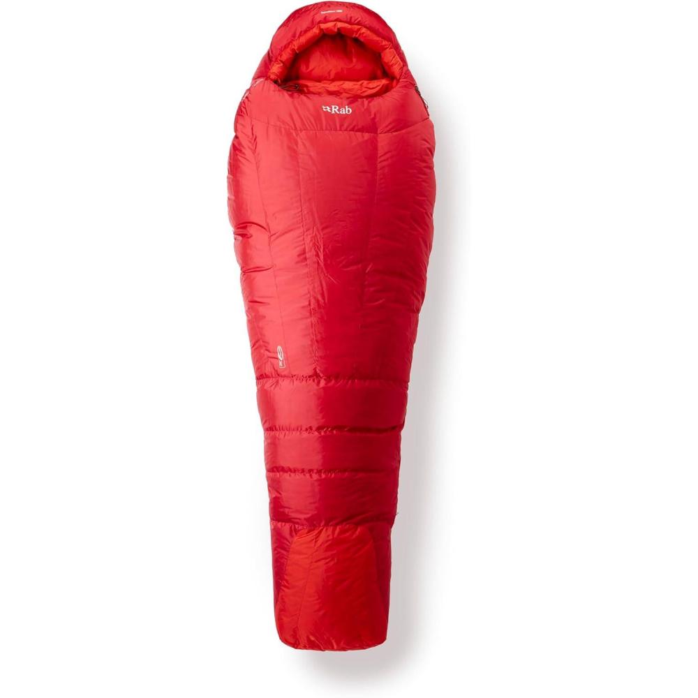 imageRab Expedition Down Sleeping Bag Lightweight WaterRepellent Sleeping Bag for Climbing amp MountaineeringSummit Red