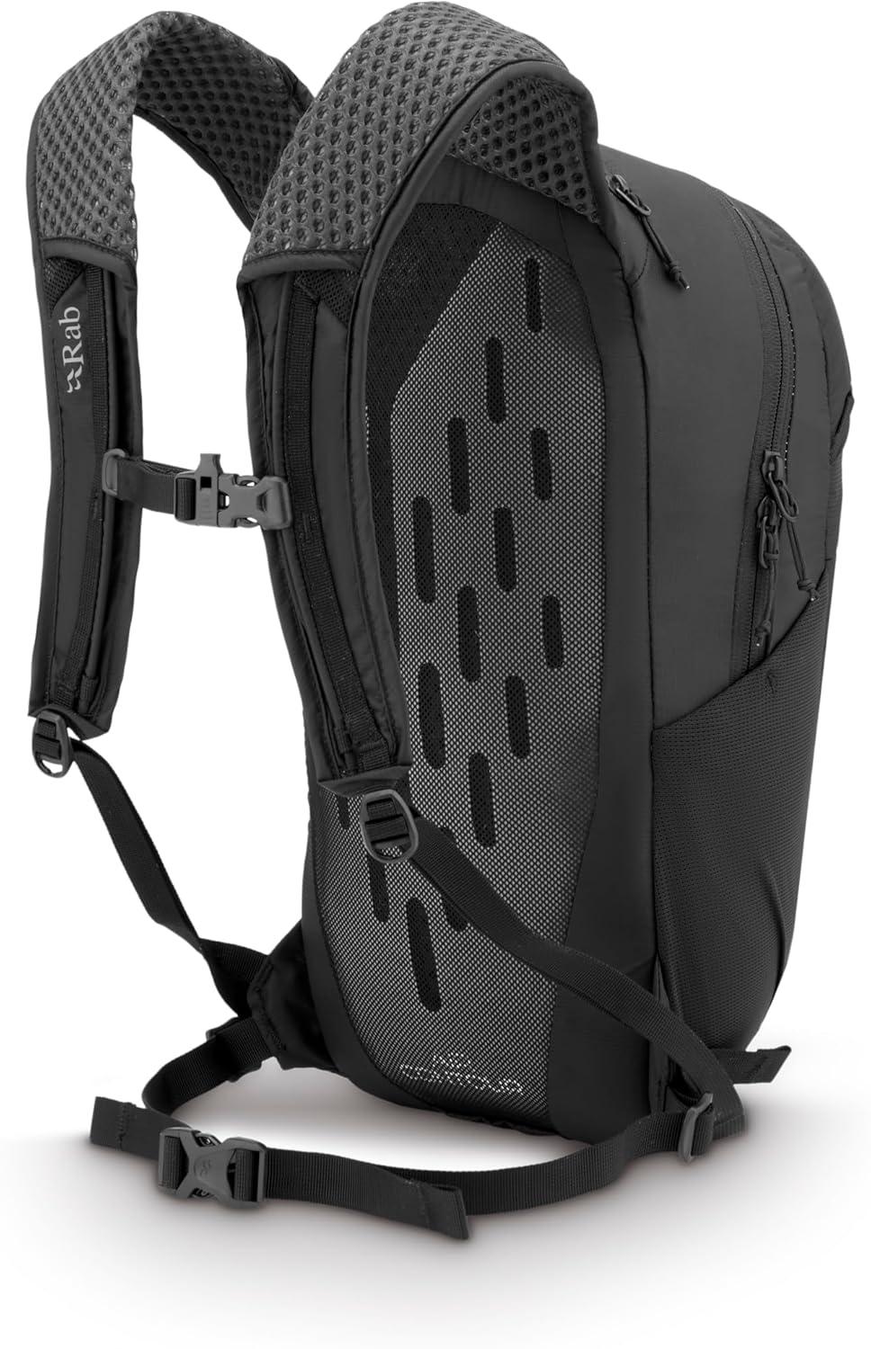 imageRab Tygen Backpack Lightweight Breathable Daypack for Travel Hiking amp Commuting Black 12Liter Back Length MediumBlack