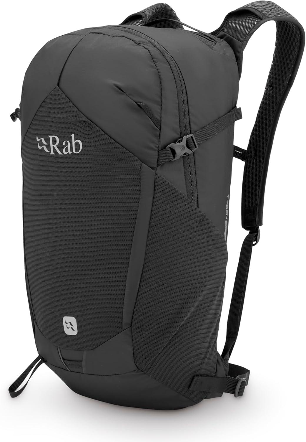 imageRab Tygen Backpack Lightweight Breathable Daypack for Travel Hiking amp Commuting Black 12Liter Back Length MediumBlack