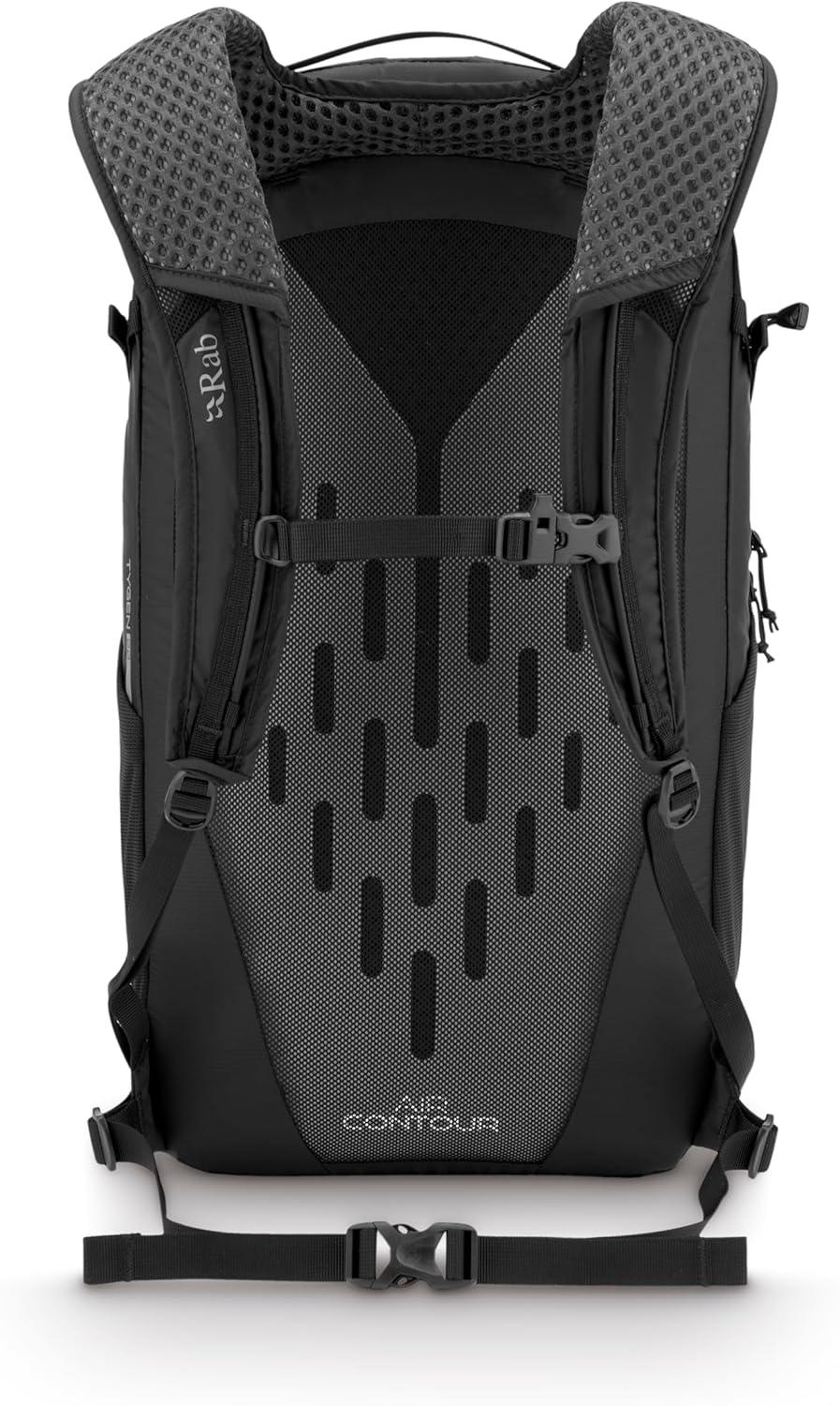 imageRab Tygen Backpack Lightweight Breathable Daypack for Travel Hiking amp Commuting Black 12Liter Back Length MediumBlack