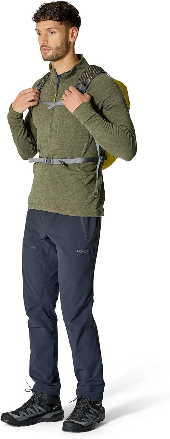 imageRab Tygen Backpack Lightweight Breathable Daypack for Travel Hiking amp Commuting Black 12Liter Back Length MediumDark Pollen