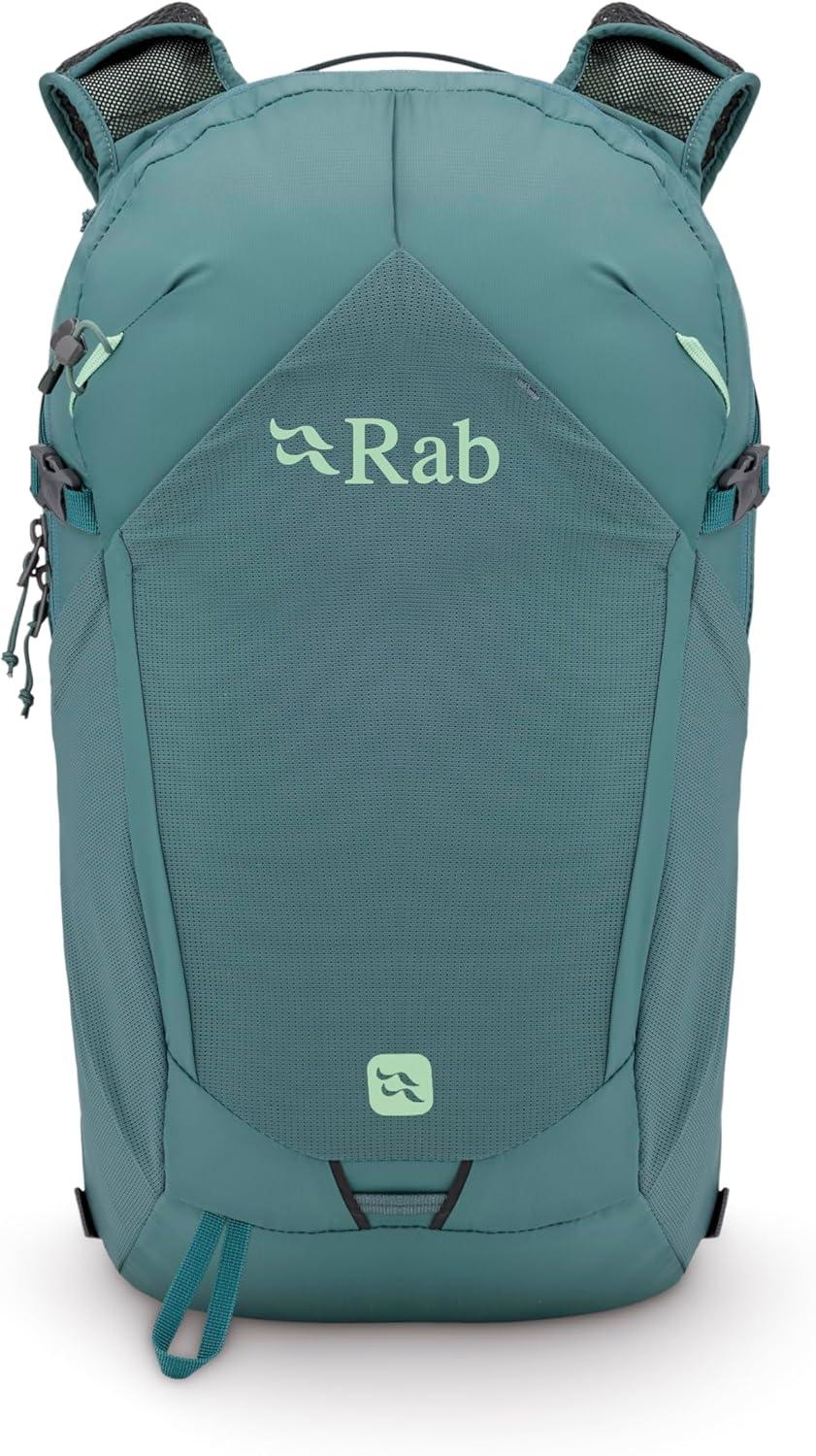 imageRab Tygen Backpack Lightweight Breathable Daypack for Travel Hiking amp Commuting Black 12Liter Back Length MediumSage