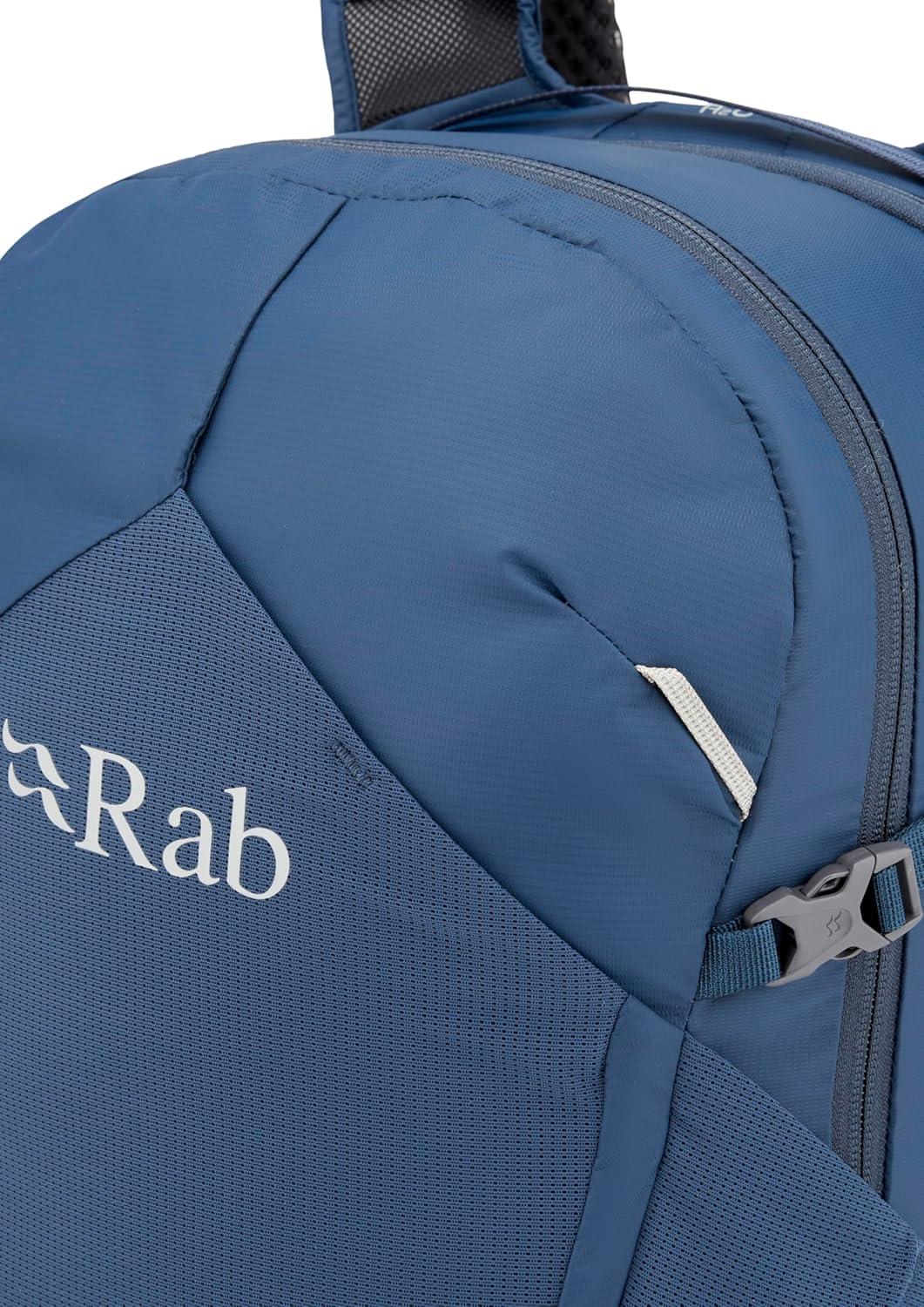 imageRab Tygen Backpack Lightweight Breathable Daypack for Travel Hiking amp Commuting Black 12Liter Back Length MediumTempest Blue