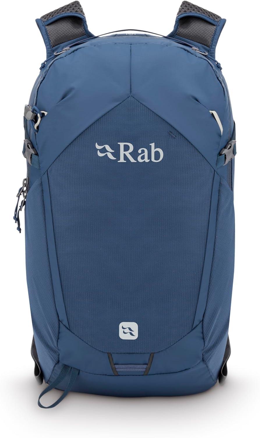 imageRab Tygen Backpack Lightweight Breathable Daypack for Travel Hiking amp Commuting Black 12Liter Back Length MediumTempest Blue