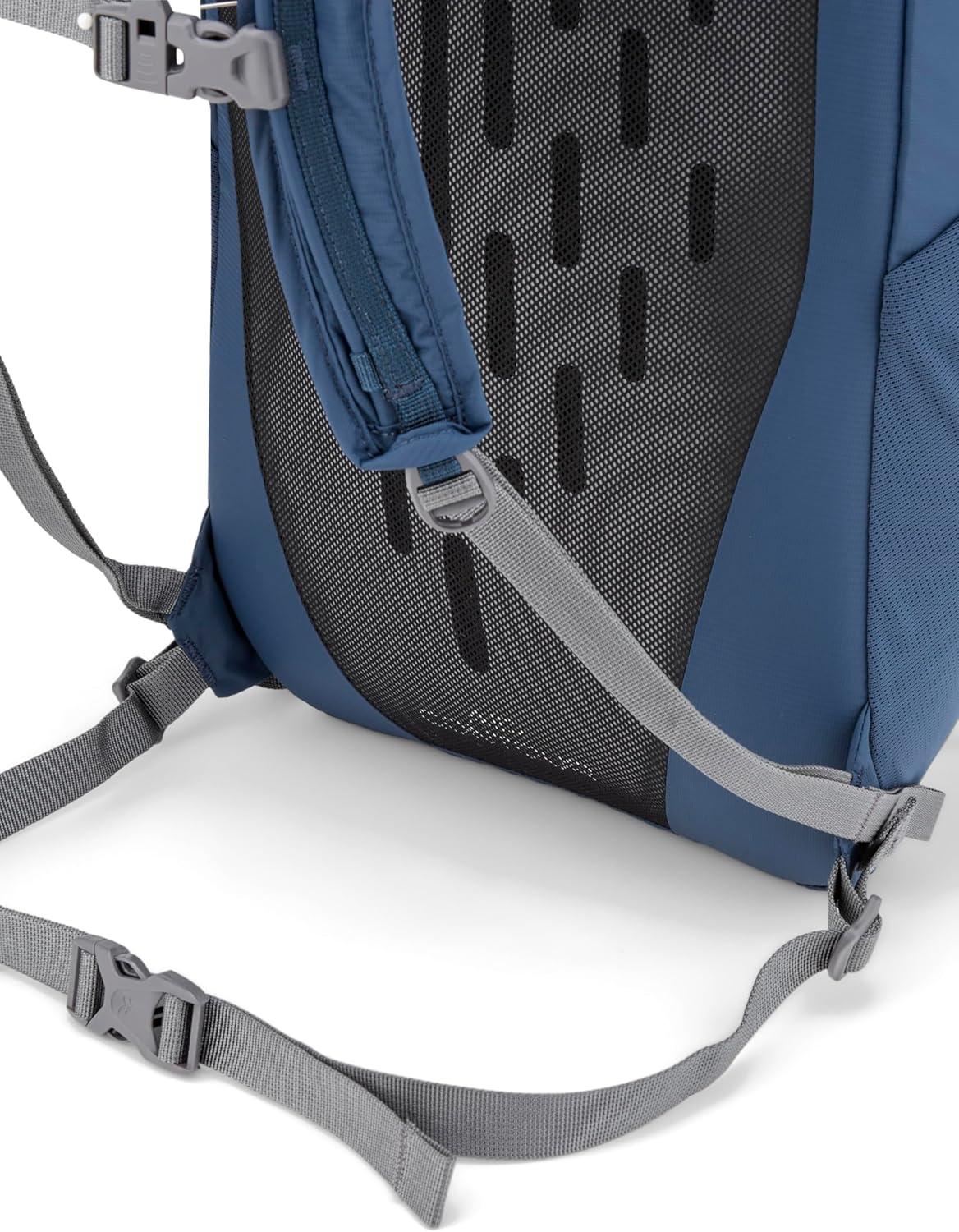 imageRab Tygen Backpack Lightweight Breathable Daypack for Travel Hiking amp Commuting Black 12Liter Back Length MediumTempest Blue