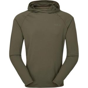 Rab Men’s Sonic Hoody – Lightweight Breathable Baselayer Shirt for Hiking & Trail Running(Light Khaki/Light Khaki)