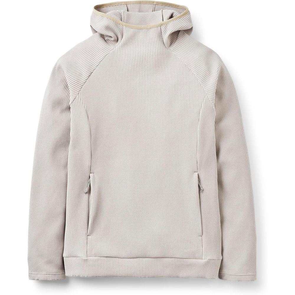 imageRab Womens Hepton Pullover Hoody  Lightweight Warm Midlayer for Hiking amp ClimbingPebble