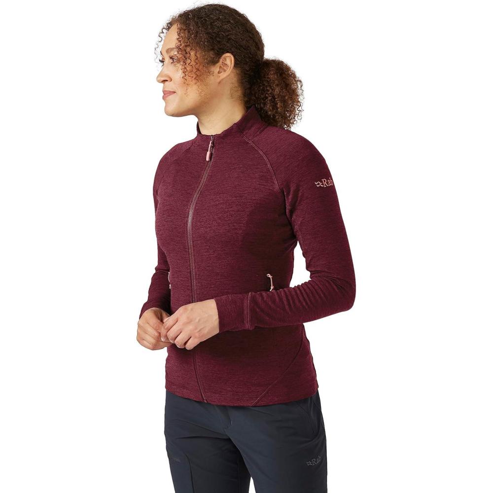 imageRab Womens Nexus Stretch Fleece Jacket Lightweight for Hiking Climbing amp LayeringDeep Heather
