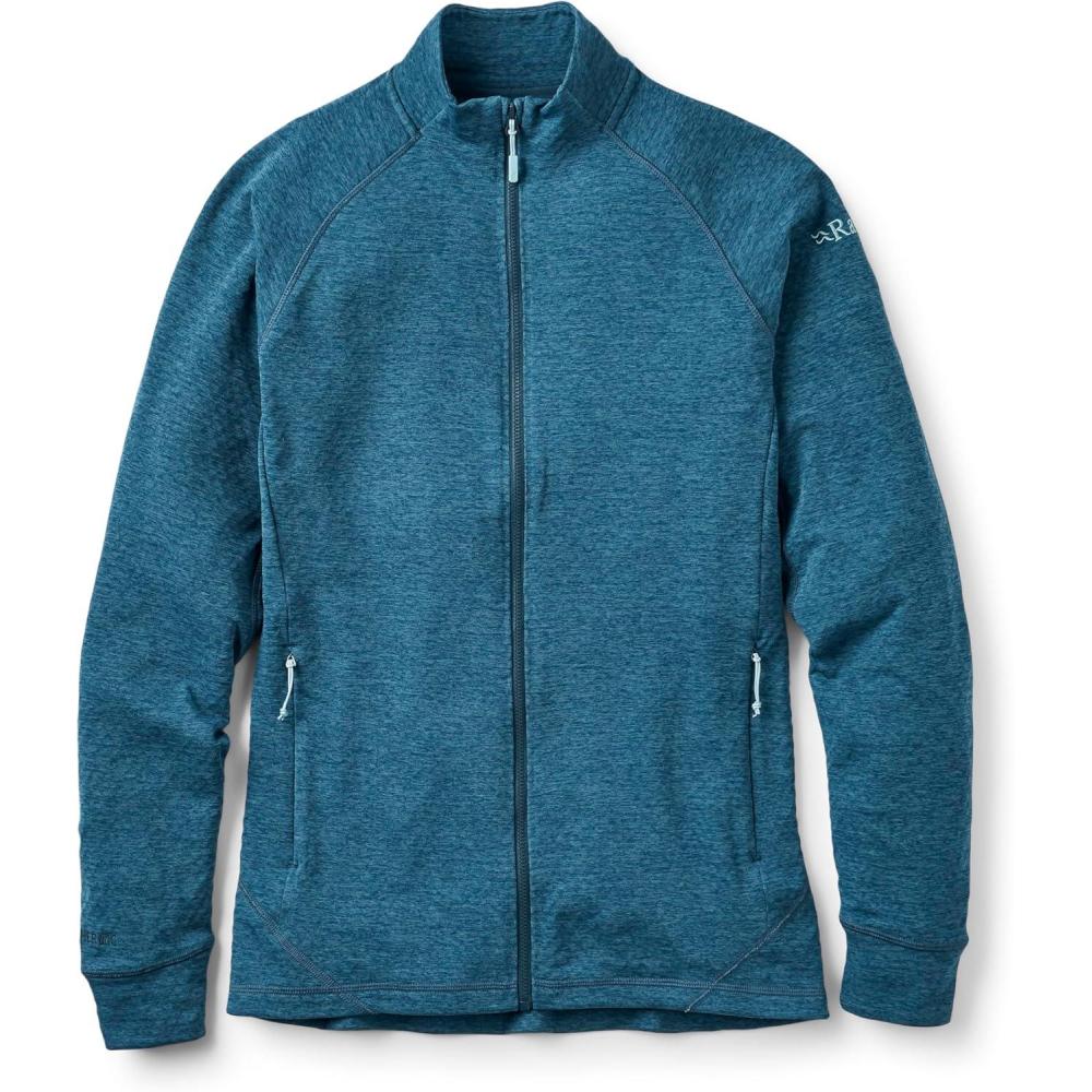 imageRab Womens Nexus Stretch Fleece Jacket Lightweight for Hiking Climbing amp LayeringTempest Blue