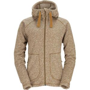 Rab Women’s Amy Hoodie, Full-Zip Casual Lightweight Fashion Sweater-Knit Fleece(Caramel)