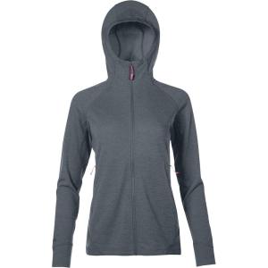 Rab Women’s Nexus Hoody – Full-Zip Lightweight Fleece Jacket for Hiking & Climbing(Steel)