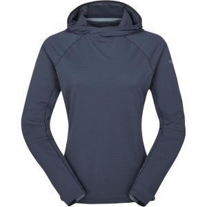 Rab Women’s Sonic Hoody – Lightweight Breathable Baselayer Shirt for Hiking & Trail Running(Tempest Blue/Tempest Blue)