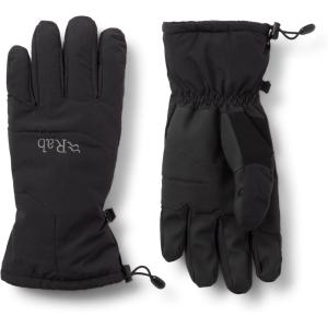 Rab Men’s Storm Waterproof Gloves – Breathable Synthetic Insulated Gloves for Skiing & Snowboarding(Black)