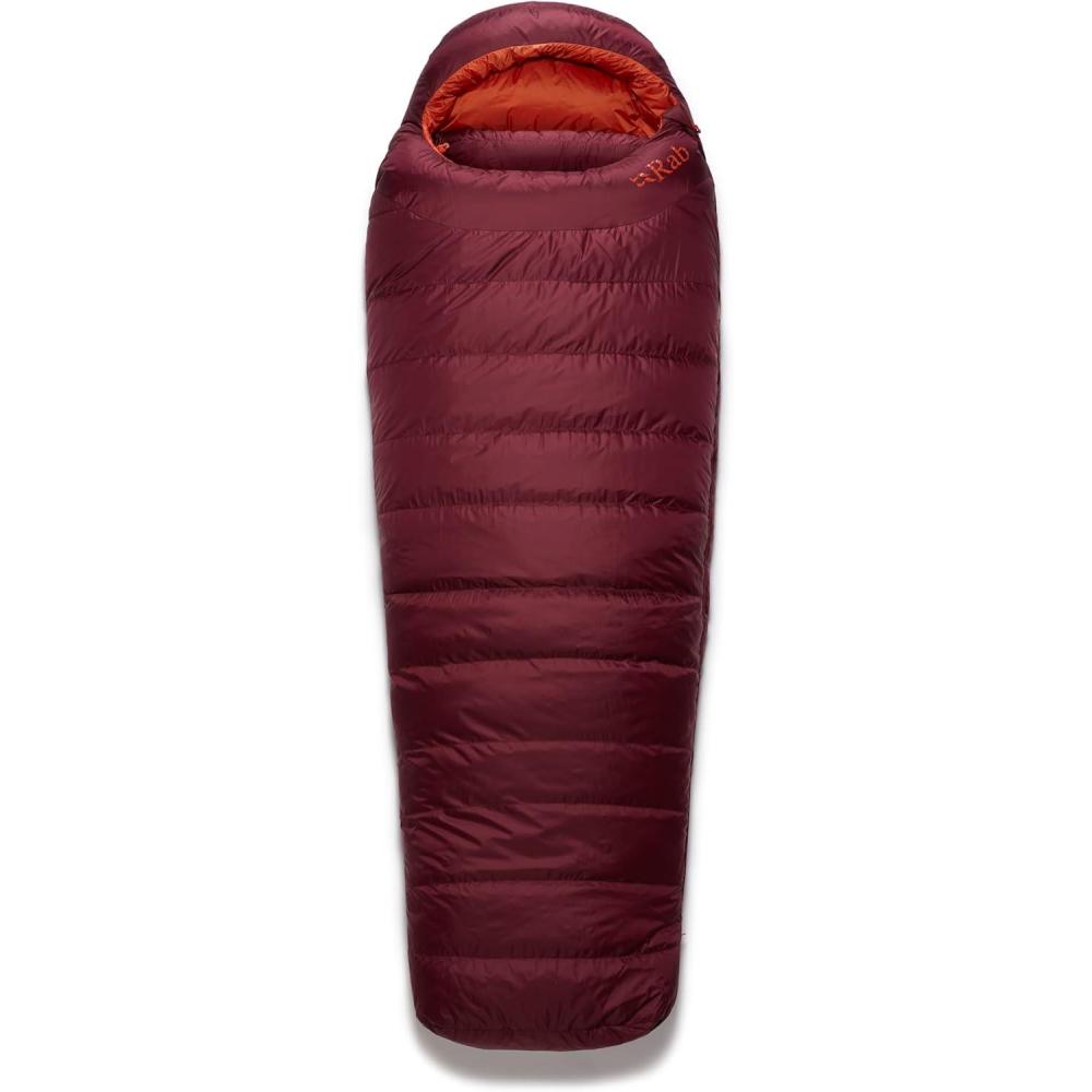 imageRab Womens Ascent Down Sleeping Bag  Lightweight Warm Mummy Sleep Sack for Camping amp BackpackingDeep Heather