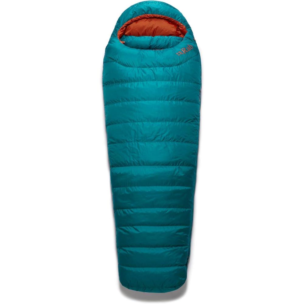 imageRab Womens Ascent Down Sleeping Bag  Lightweight Warm Mummy Sleep Sack for Camping amp BackpackingMarina Blue