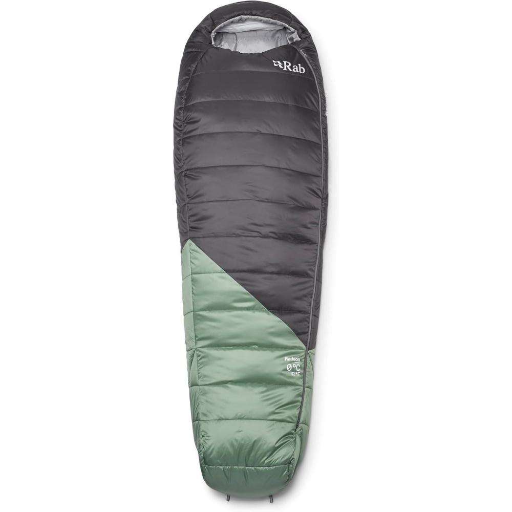 imageRab Womens Radeon Sleeping Bag  Synthetic Lightweight Warm Mummy Sleep Sack for Camping amp BackpackingDark Fig GreenGraphene