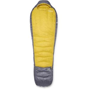 Rab Men’s Neutrino Down Sleeping Bag – Lightweight Warm Mummy Sleep Sack for Climbing & Mountaineering(Graphene/Dark Pollen)
