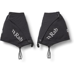 Rab Ridgeline Gaiter – Ultralight Wind- & Water-Resistant Shoe Gaiters for Hiking, Trekking, & Trail Running(Black)
