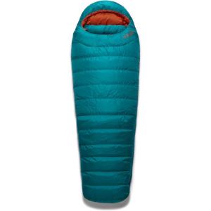 Rab Women’s Ascent Down Sleeping Bag – Lightweight Warm Mummy Sleep Sack for Camping & Backpacking(Marina Blue)
