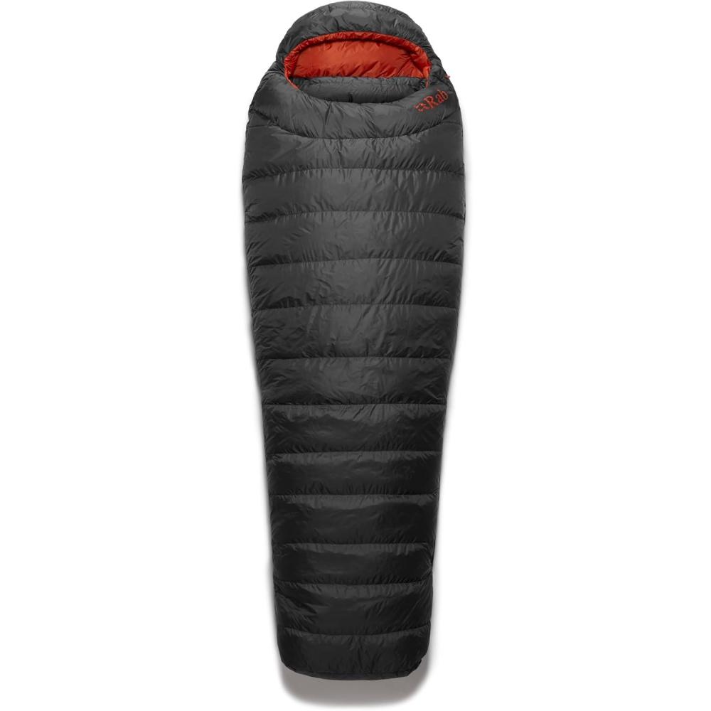imageRab Mens Ascent Down Sleeping Bag  Lightweight Warm Mummy Sleep Sack for Camping amp BackpackingGraphene