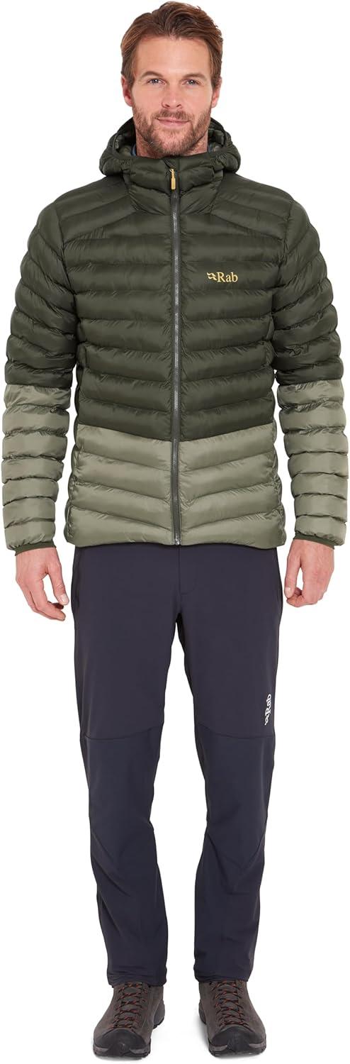 imageRab Mens Cirrus Alpine Jacket Lightweight Insulated Coat for Climbing amp MountaineeringArmyLight Khaki