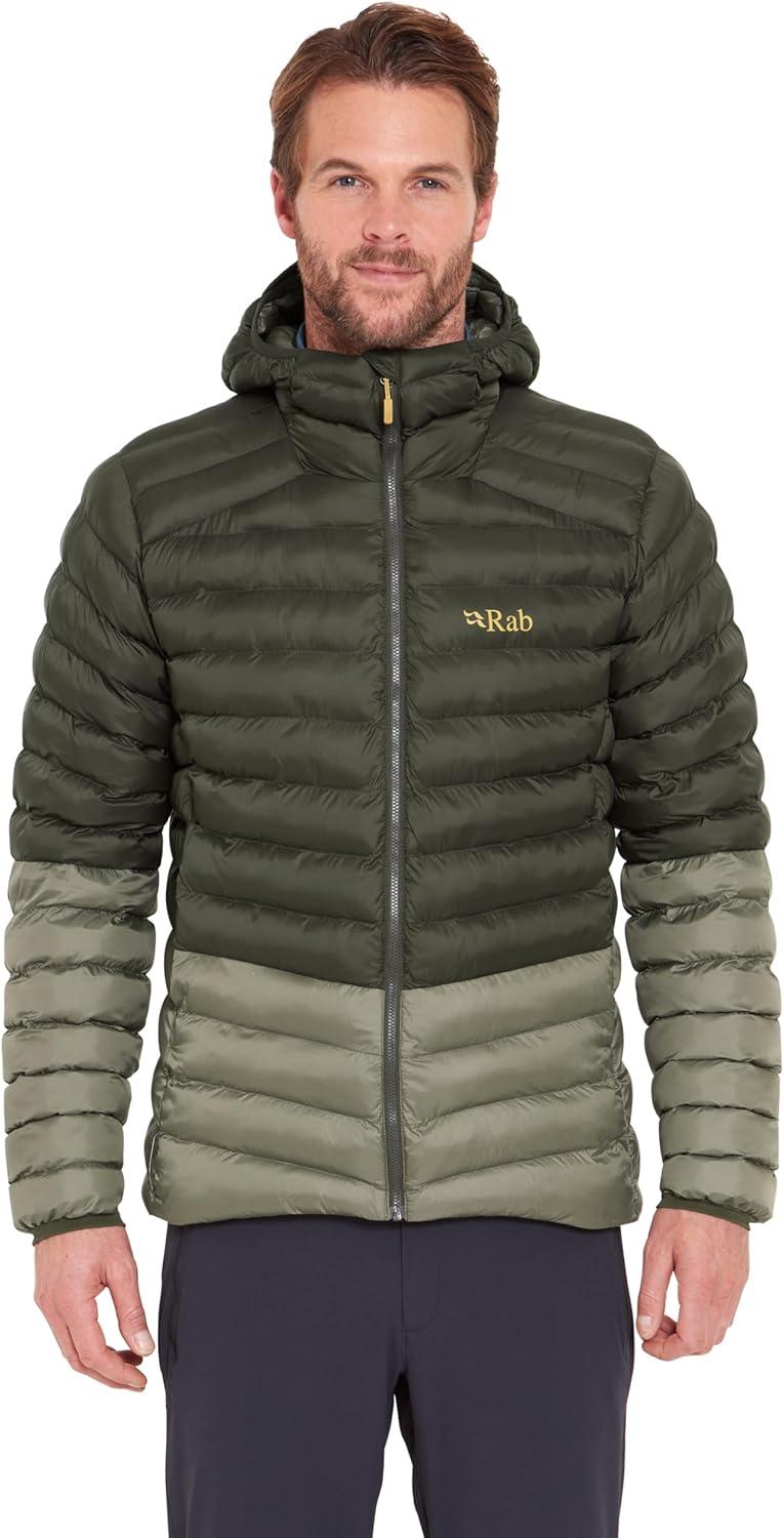 imageRab Mens Cirrus Alpine Jacket Lightweight Insulated Coat for Climbing amp MountaineeringArmyLight Khaki