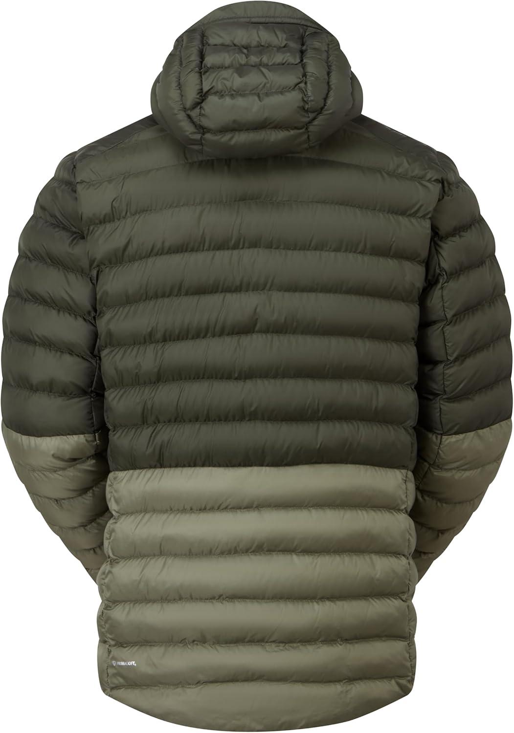 imageRab Mens Cirrus Alpine Jacket Lightweight Insulated Coat for Climbing amp MountaineeringArmyLight Khaki