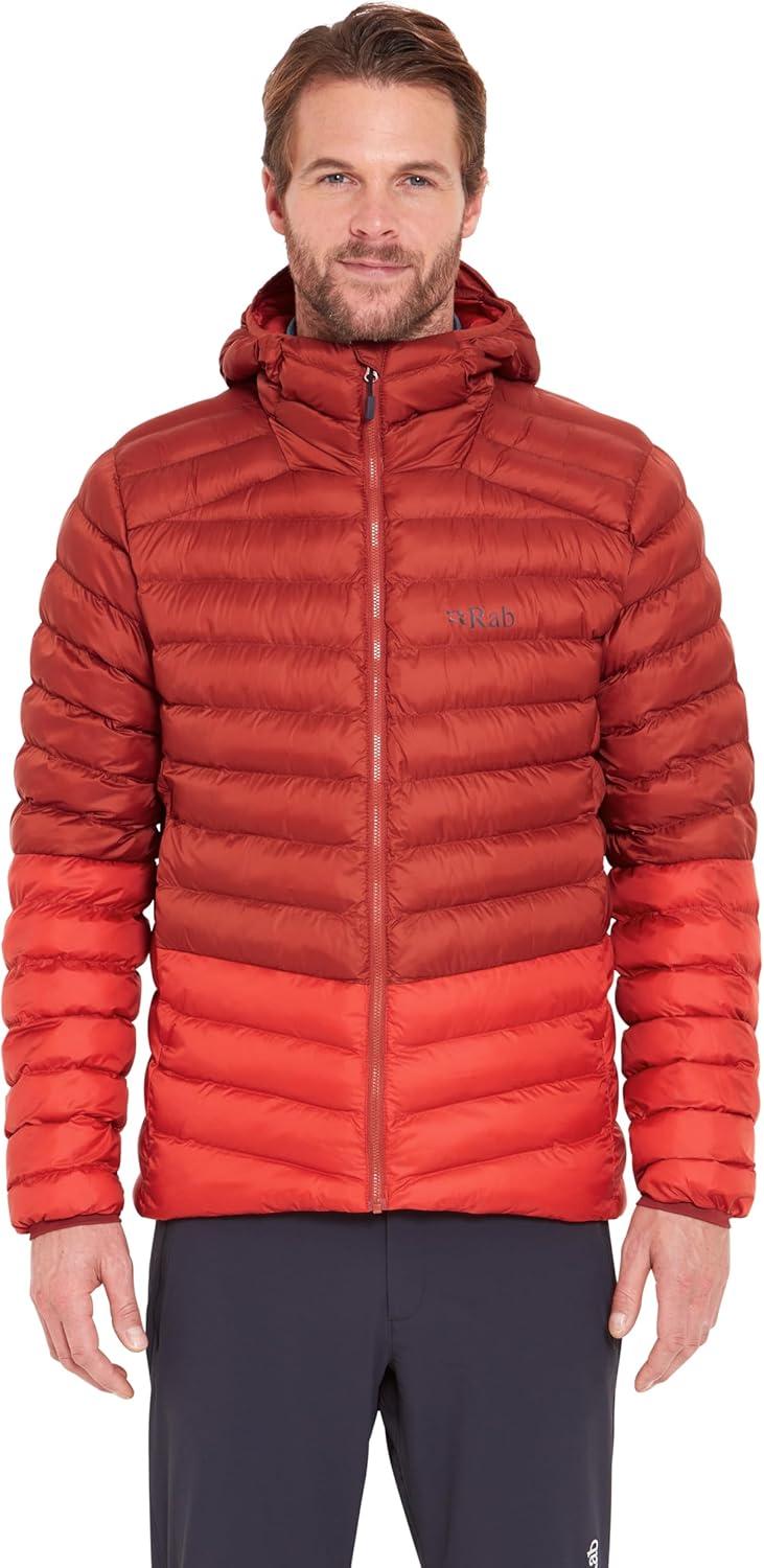 imageRab Mens Cirrus Alpine Jacket Lightweight Insulated Coat for Climbing amp MountaineeringTuscan RedDark Horizon