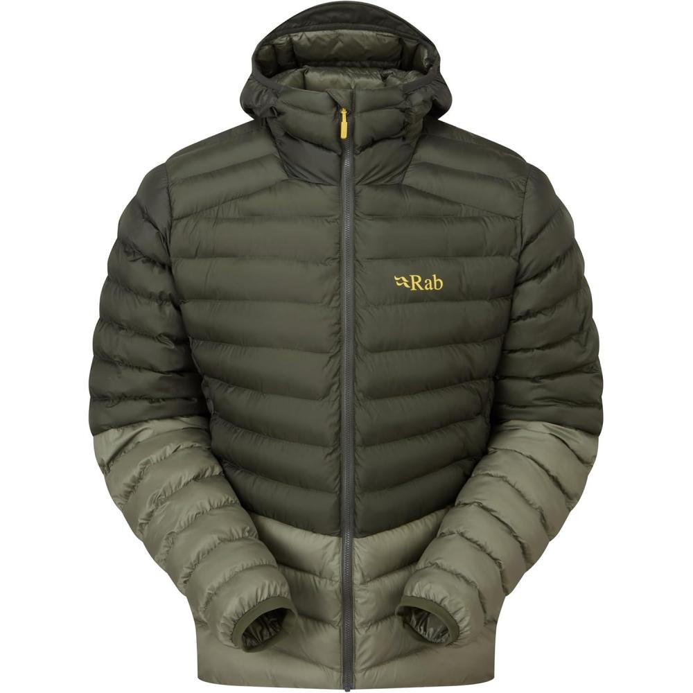 imageRab Mens Cirrus Alpine Jacket  Lightweight Insulated Coat for Climbing amp MountaineeringArmyLight Khaki