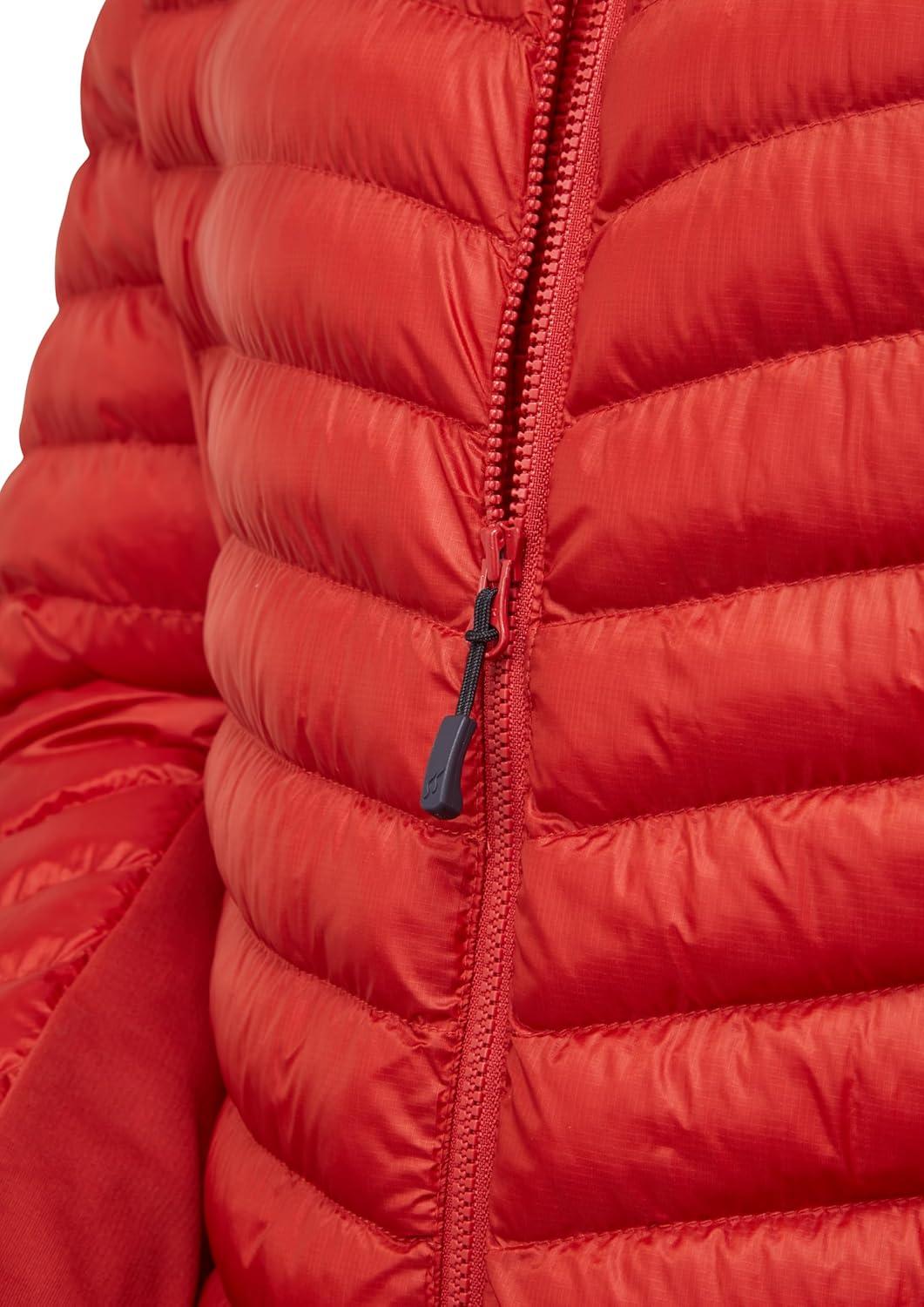 imageRab Mens Cirrus Flex Hoodie Jacket Lightweight Insulated Puffer Coat for HikingTuscan Red