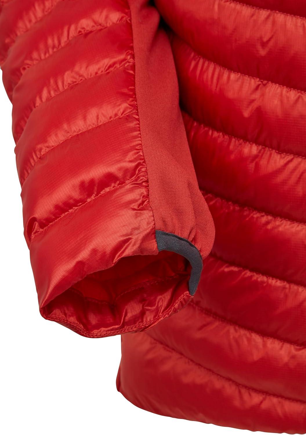 imageRab Mens Cirrus Flex Hoodie Jacket Lightweight Insulated Puffer Coat for HikingTuscan Red