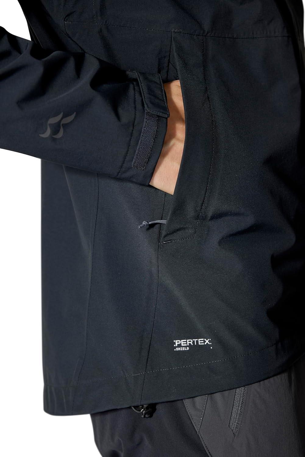 imageRab Mens Firewall Jacket Lightweight Waterproof Hooded Coat for Climbing amp HikingBlack