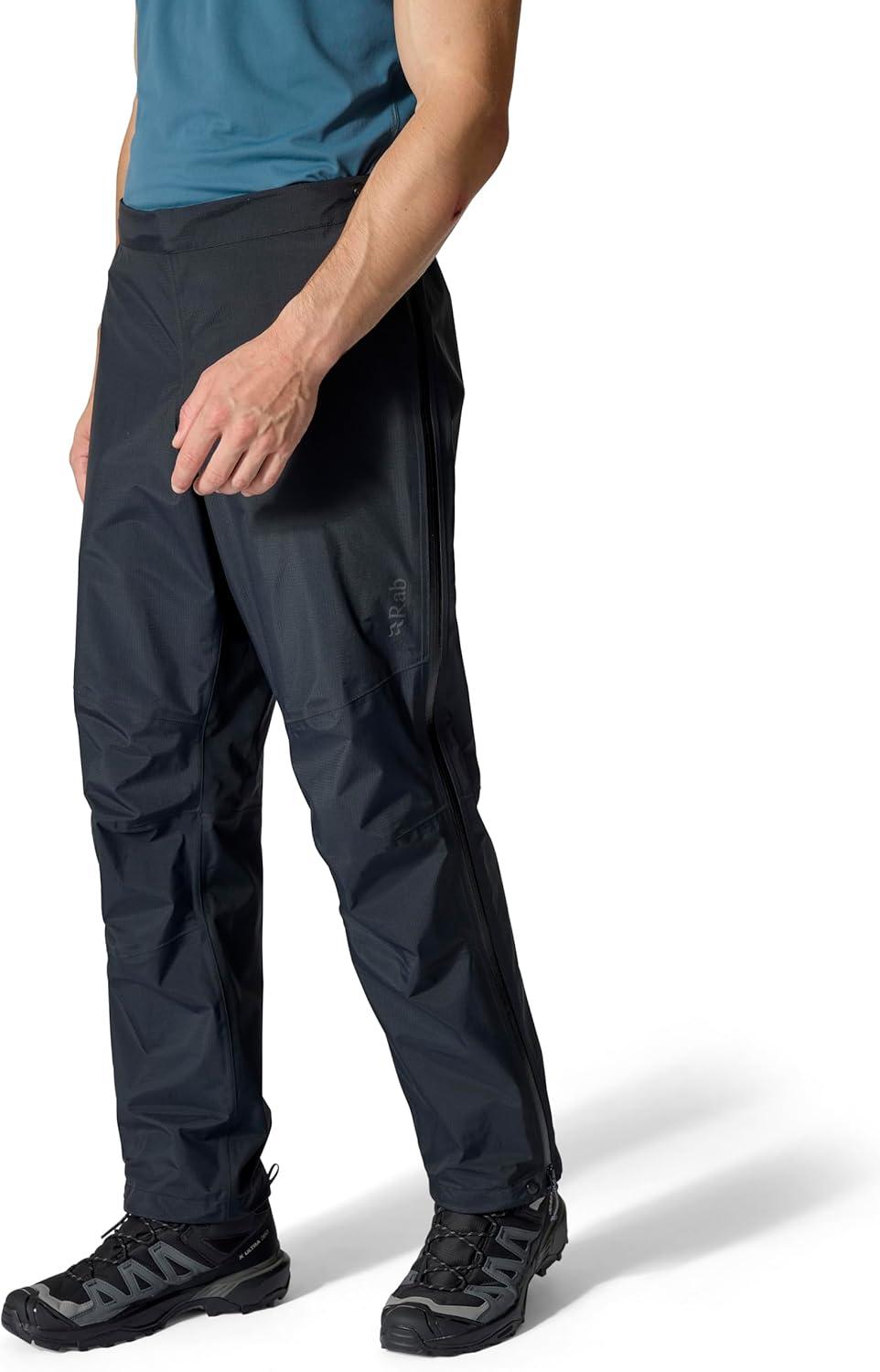 imageRab Mens Firewall Mountain Pants Waterproof Breathable Shell Pants for Hiking amp ClimbingBlack