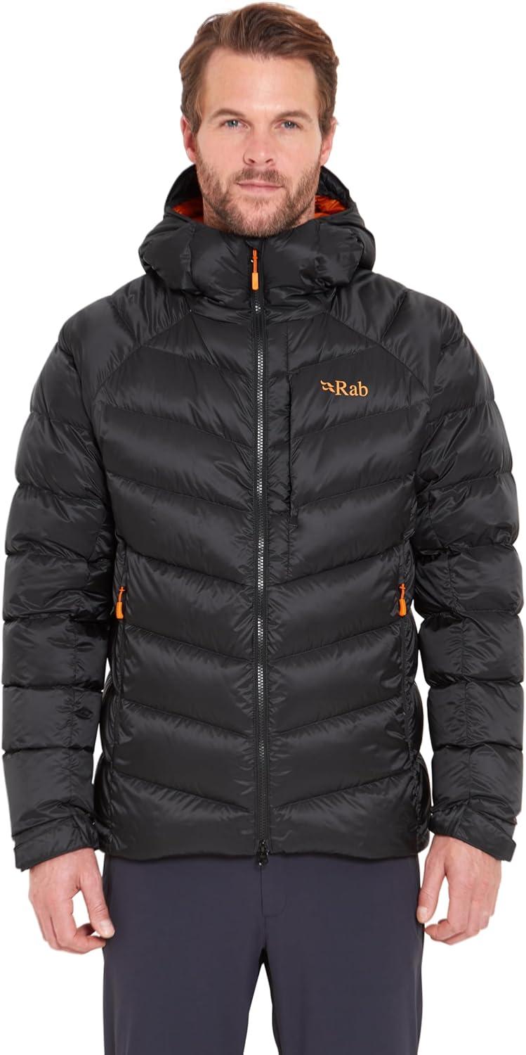 imageRab Mens Glaceon Pro Down Jacket Lightweight Down Coat for Hiking Climbing amp MountaineeringAnthracite