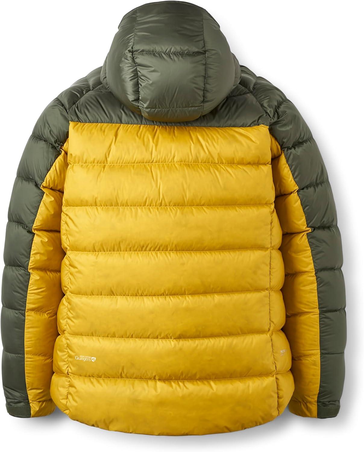 imageRab Mens Glaceon Pro Down Jacket Lightweight Down Coat for Hiking Climbing amp MountaineeringArmyDark Pollen