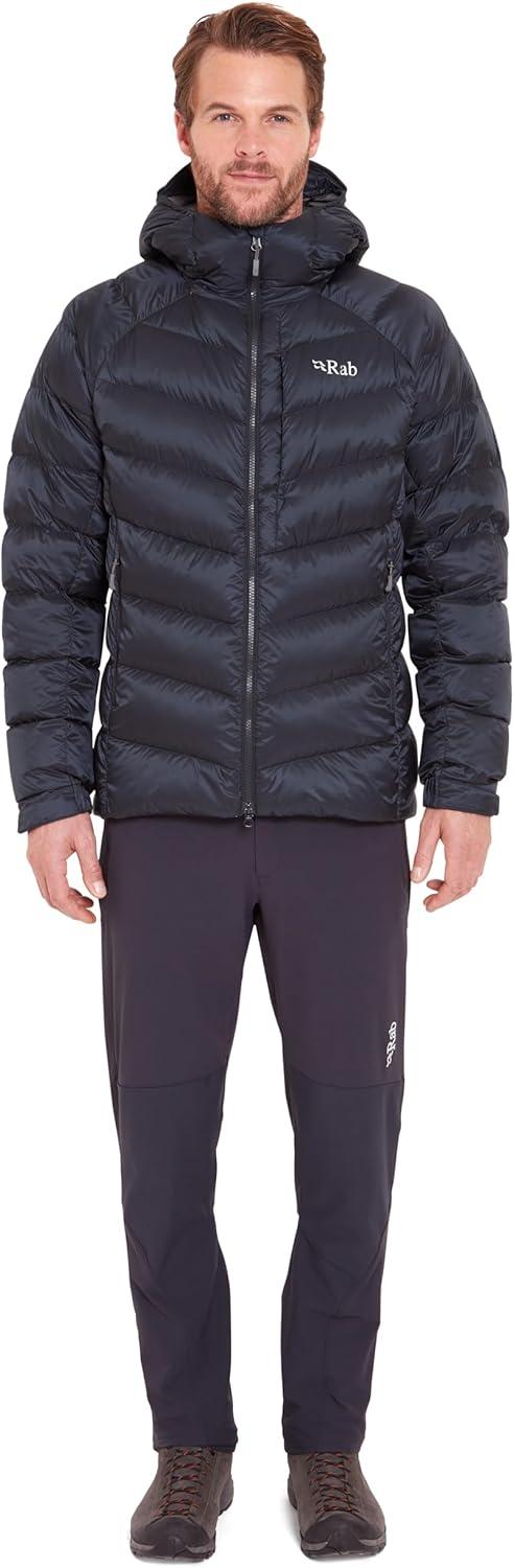 imageRab Mens Glaceon Pro Down Jacket Lightweight Down Coat for Hiking Climbing amp MountaineeringBeluga