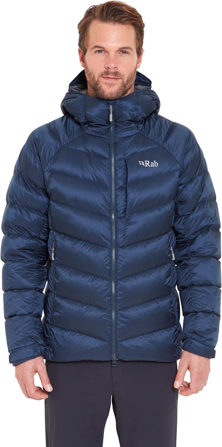imageRab Mens Glaceon Pro Down Jacket Lightweight Down Coat for Hiking Climbing amp MountaineeringTempest Blue