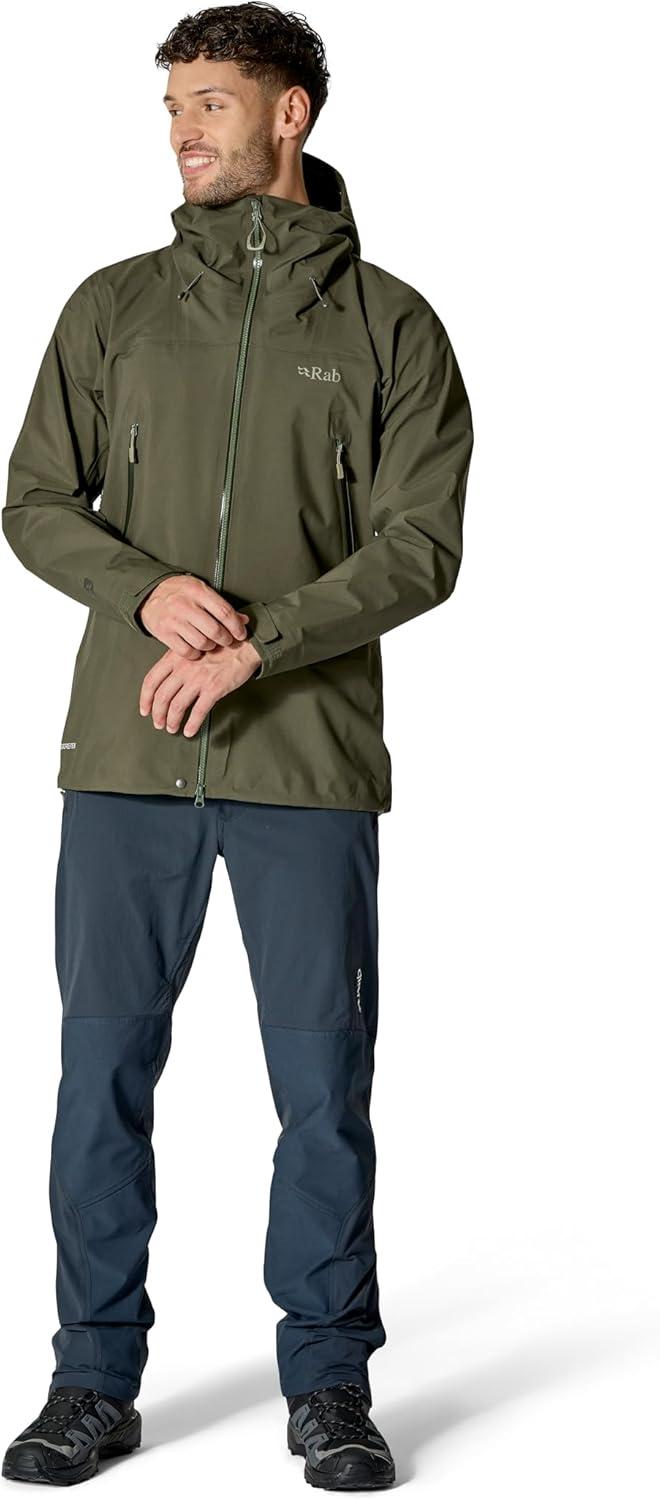 imageRab Mens Kangri GTX Jacket Waterproof Breathable Goretex Coat for Hiking Trekking amp MountaineeringArmy