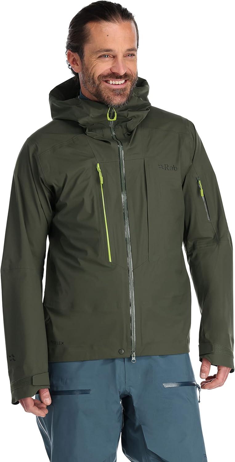 imageRab Mens Khroma Kinetic Waterproof Breathable Jacket for Skiing amp MountaineeringArmy