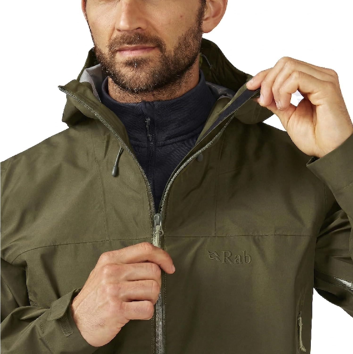 imageRab Mens Namche GTX Jacket GoreTex Waterproof Breathable Rain Shell for Everyday amp HikingArmy