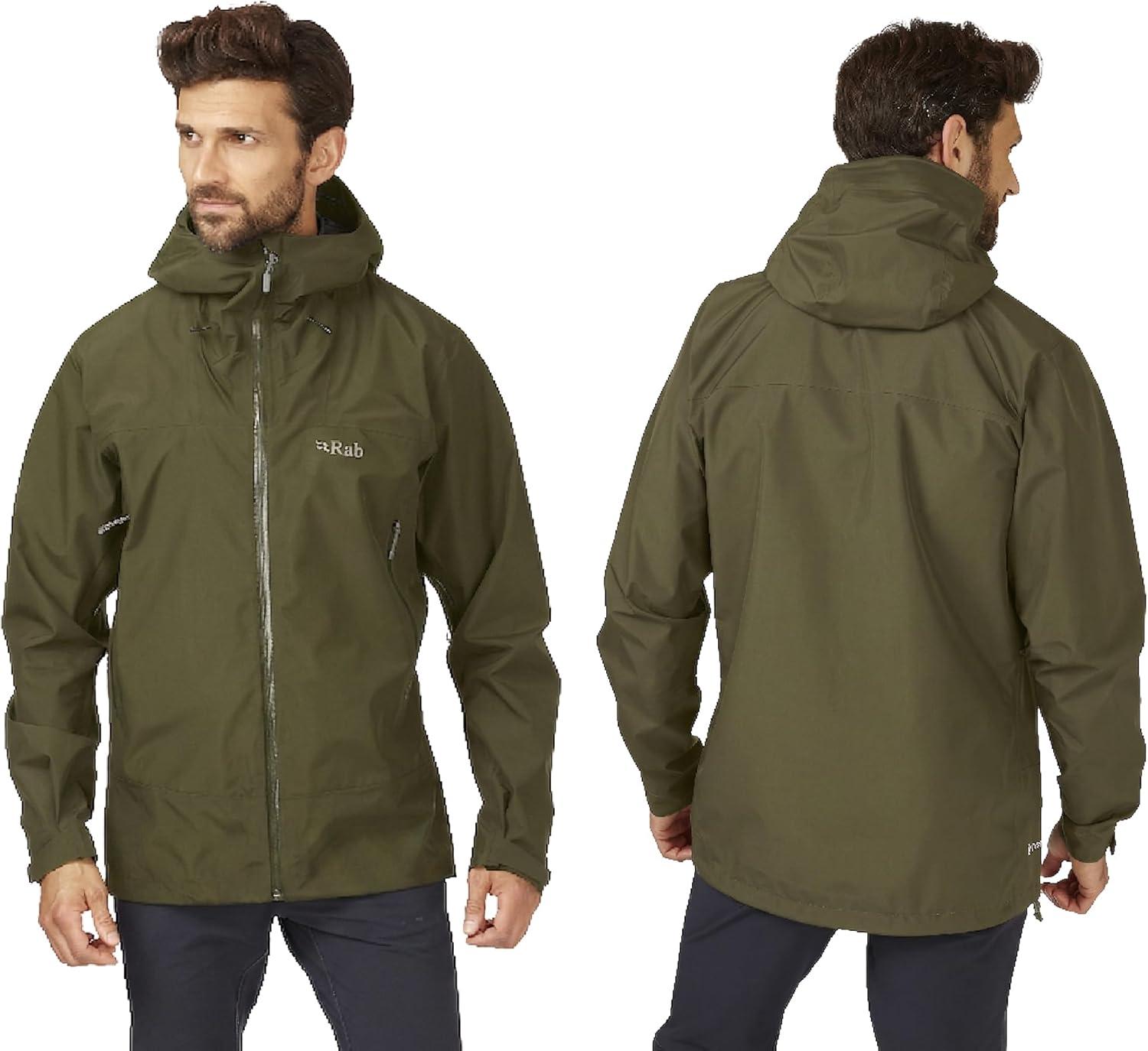 imageRab Mens Namche GTX Jacket GoreTex Waterproof Breathable Rain Shell for Everyday amp HikingArmy